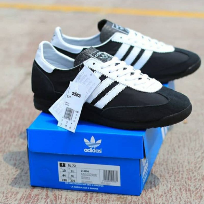 Sepatu Pria Original Adidas Sl72 Black White