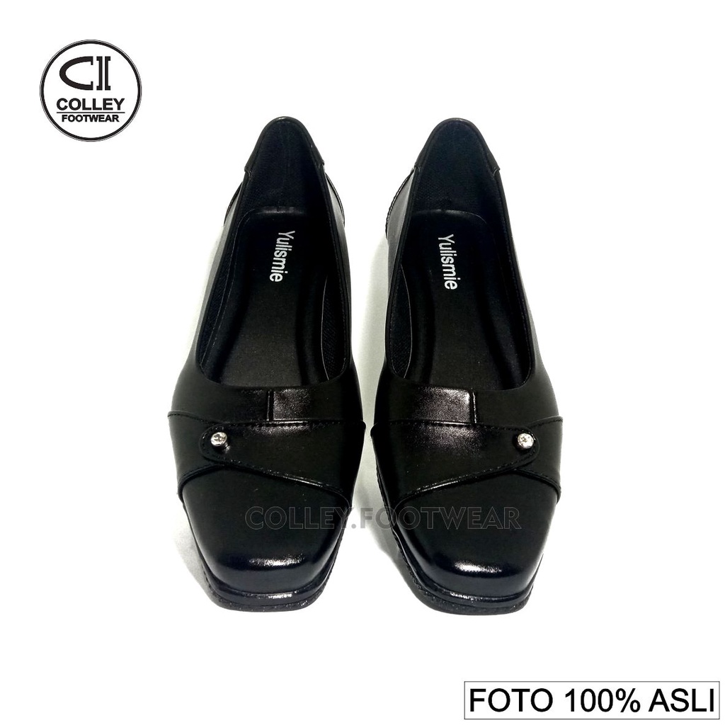 COD - Sepatu Pantofel Wanita 100% Kulit Asli / Ring / Formal / Kerja Kantor / CLY-PTL-034