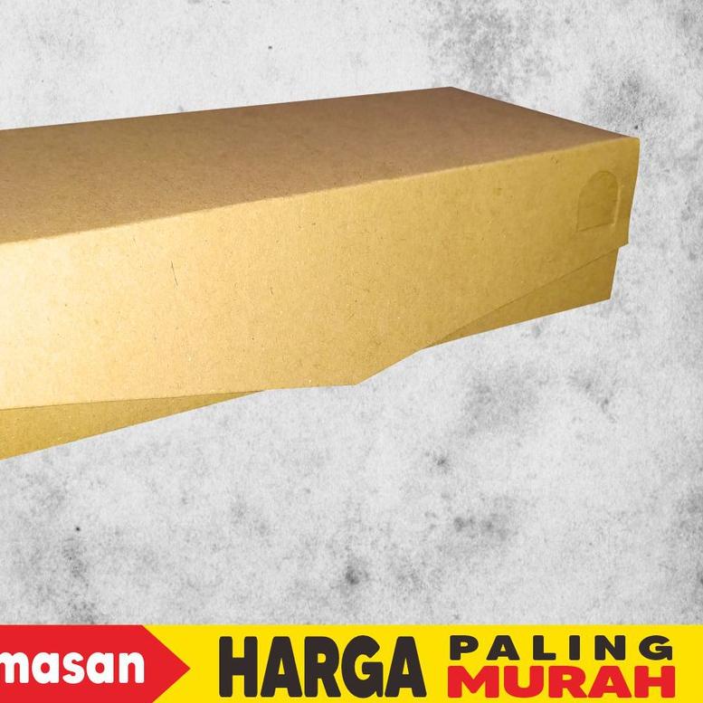 

♥ BOX BROWNIES KRAFT LAMINASI 22x10x5 cm (isi 25 pcs) ➮