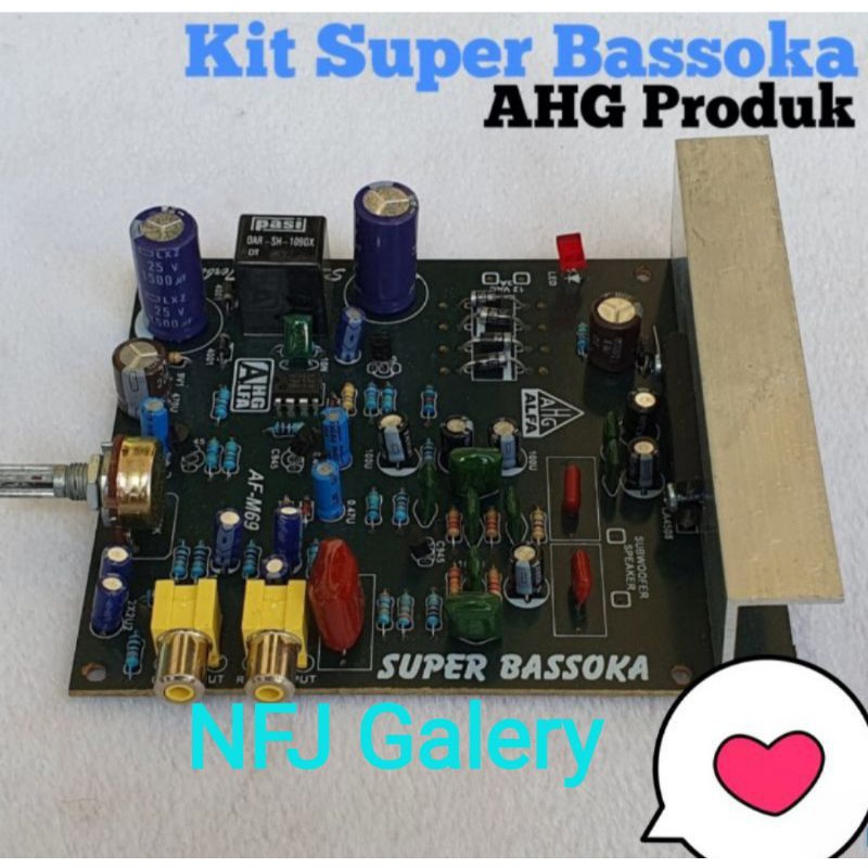 Kit Super Bassoka Bazoka LA 4508 Sparepart Elektronik Speaker aktif Power amplifier mikrofon