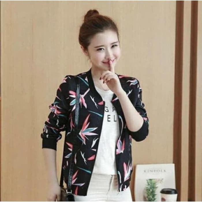 Jaket Wanita / Jacket -- DaveCollection - JAKET BOMBER WANITA YENHO