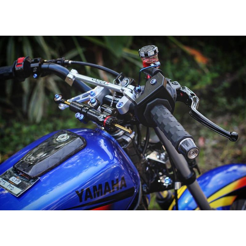 STABILISER STABILIZER SETANG STANG YAMAHA RX KING RX K RX Z RX S PLUS STABILISER MATRIS ITALY KARBON PENDEK-6