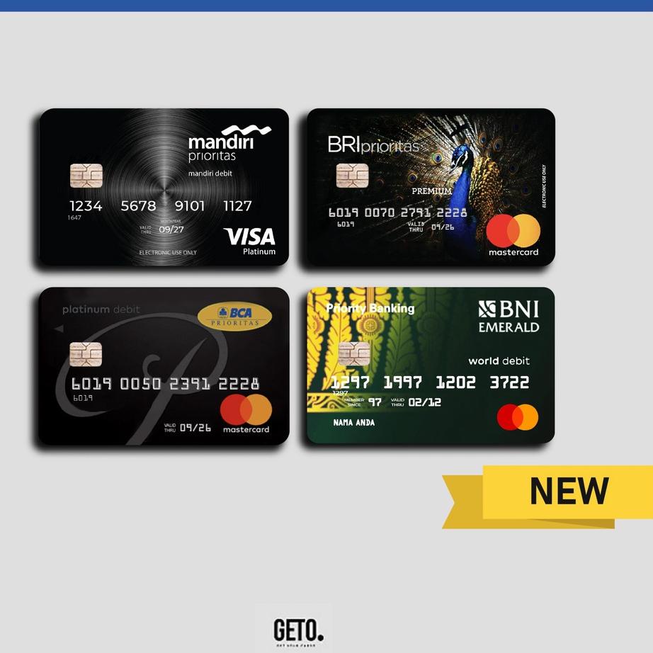 ⇱ FAKE KARTU ATM PRIORITAS (BCA-MANDIRI-BRI) | GETO CARDS (Skin/Sticker kartu ATM) ぬ
