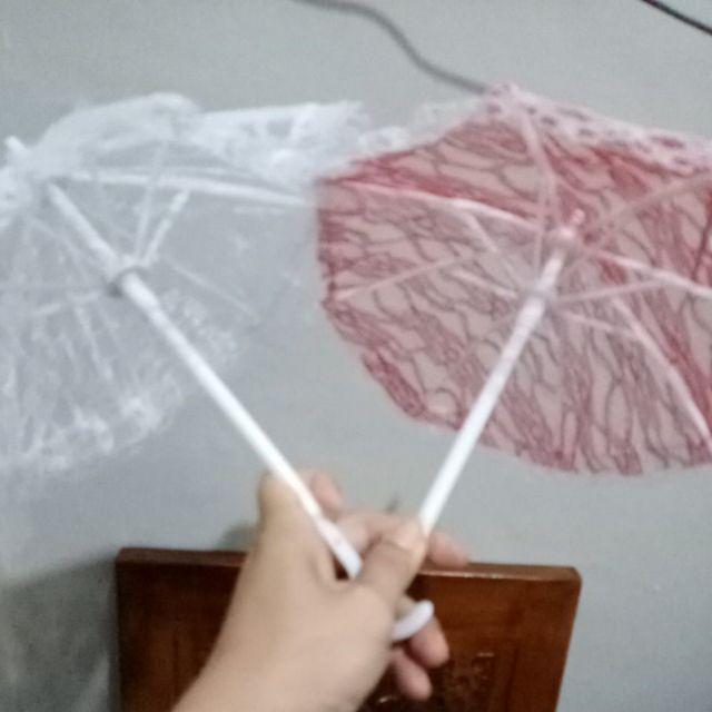 Payung Brukat Mini Dekor