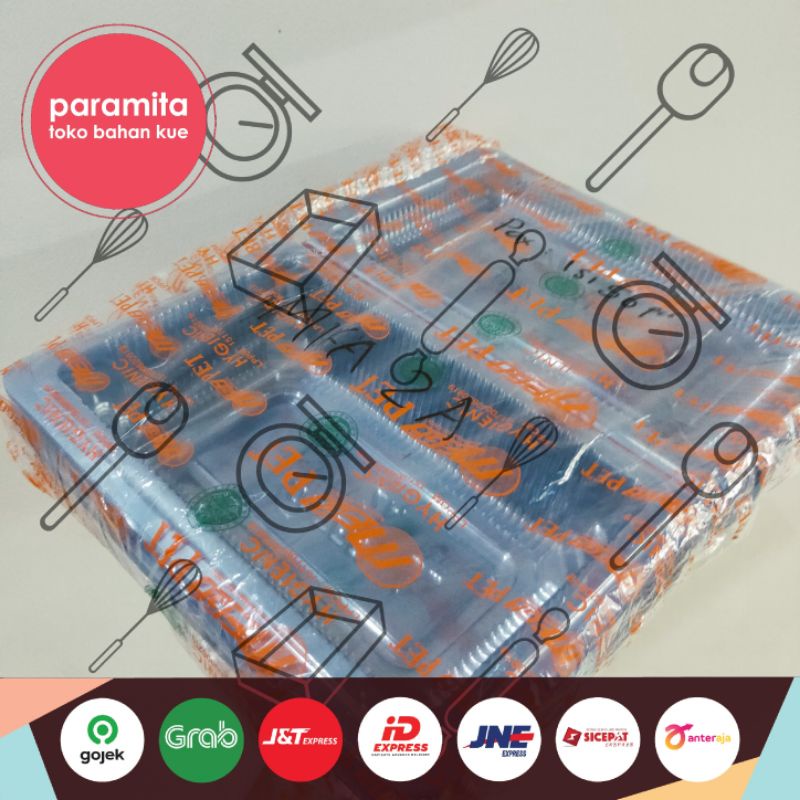 Mika Plastik Tempat Kue / Makanan Ukuran A2 / A3 / A4 1 pax