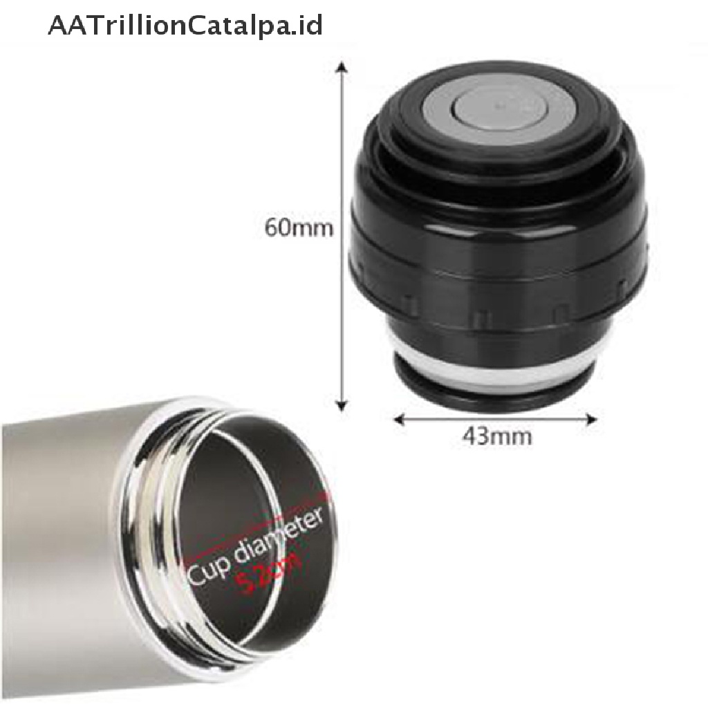 Aatrillioncatalpa Botol Termos Vacuum Portable Universal 5.2cm Dengan Tutup Untuk Travel