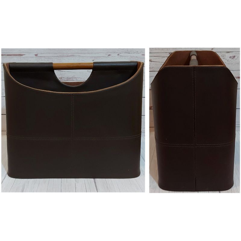 ARTIFICIAL LEATHER MAGAZINE ORGANIZER WITH HOLDER TEMPAT MAJALAH 40 x 20 x 31 cm