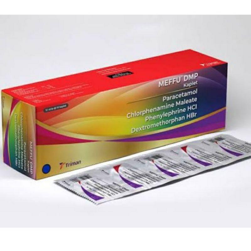 Meffu DMP / 100 kaplet Obat Flu Panas Demam Batuk Pilek tablet