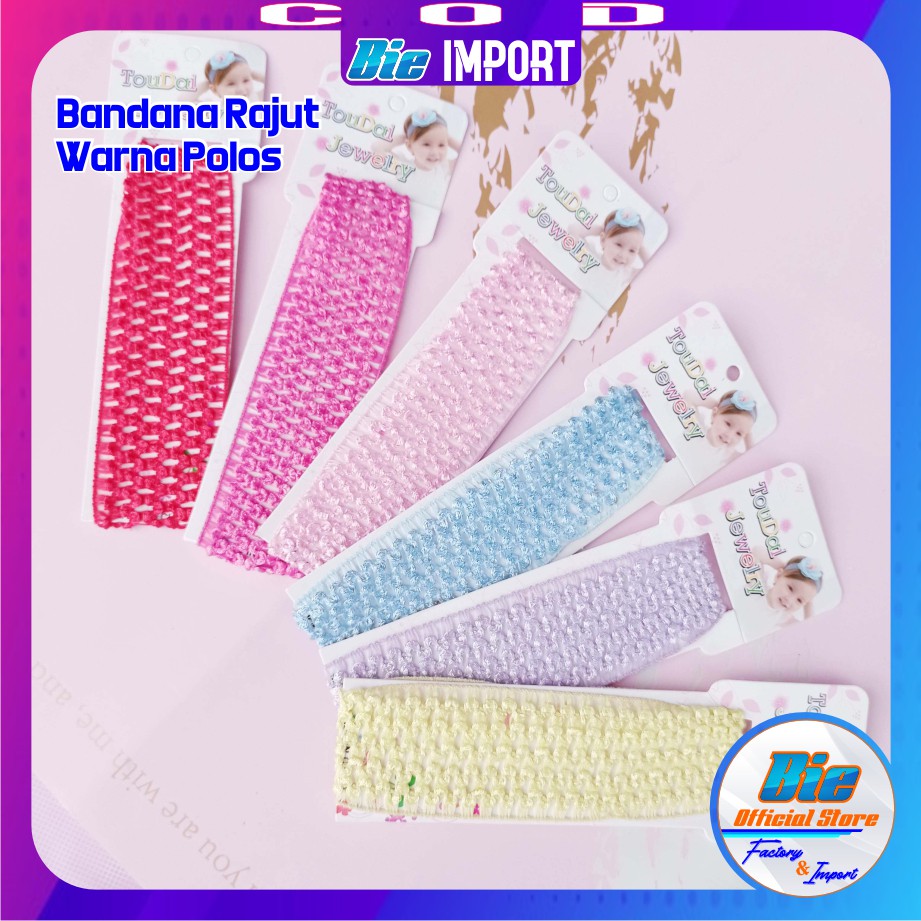 Bandana Anak List Renda Karakter Impor Best Seller