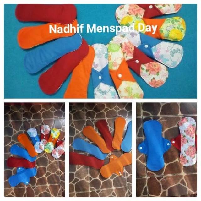 (isi 6pcs) Pembalut Kain Cuci Ulang / Menspad Day / Menspad Night / Pantyliner