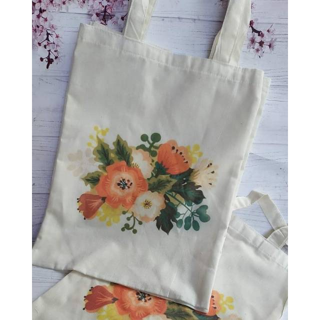 Totebag blacu CUSTOM  sablon Digital print 30*40