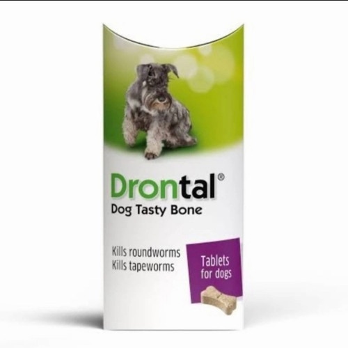 Drontal Dog Obat Cacing Anjing Per 1 Tablet/ Drontal/ Obat Cacing