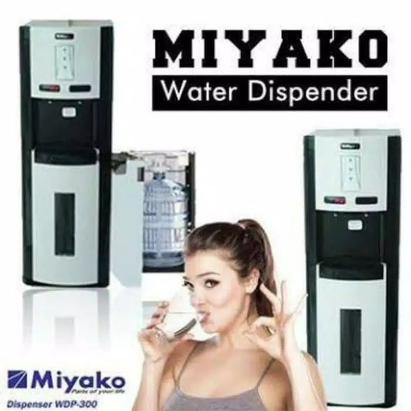 Dispenser Miyako Galon Bawah Panas, Dingin &amp; Normal WDP-300 Garansi Resmi