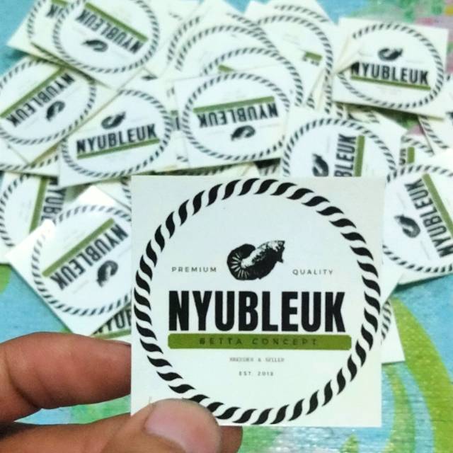 

Cetak sticker label makanan merk- sticker vinyl - sticker transparant