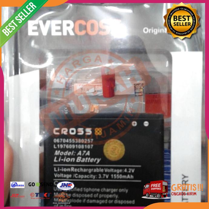 Acc Hp Baterai Cross Evercross A7A Ori Oem 1550Mah