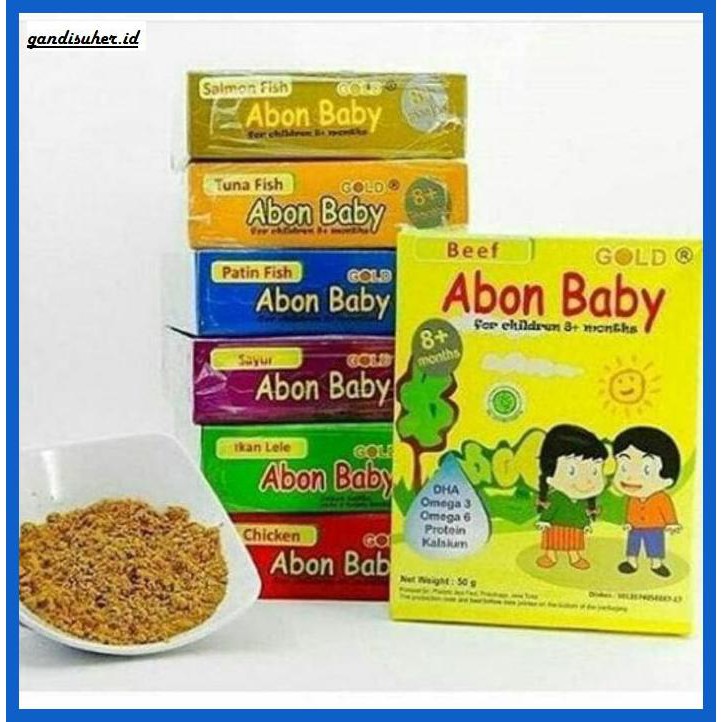 

SEREAL-BUBUR-BAYI- ABON BABY GOLD ORIGINAL RASA LELE, AYAM, SAPI, PATIN, TUNA, SAYUR - TUNA -PRODUK-