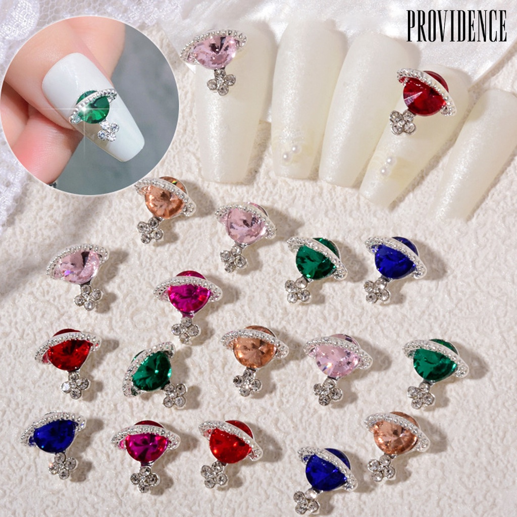 Providence 5pcs / Set Ornamen Planet Glitter Mini 3d Multi Warna Dekorasi Nail Art / Manicure Diy