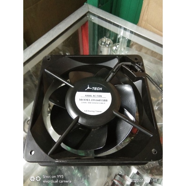 FAN ATECH ORI AC 220V 16CM X 5,8CM BALL BEARING TAIWAN ALL METAL