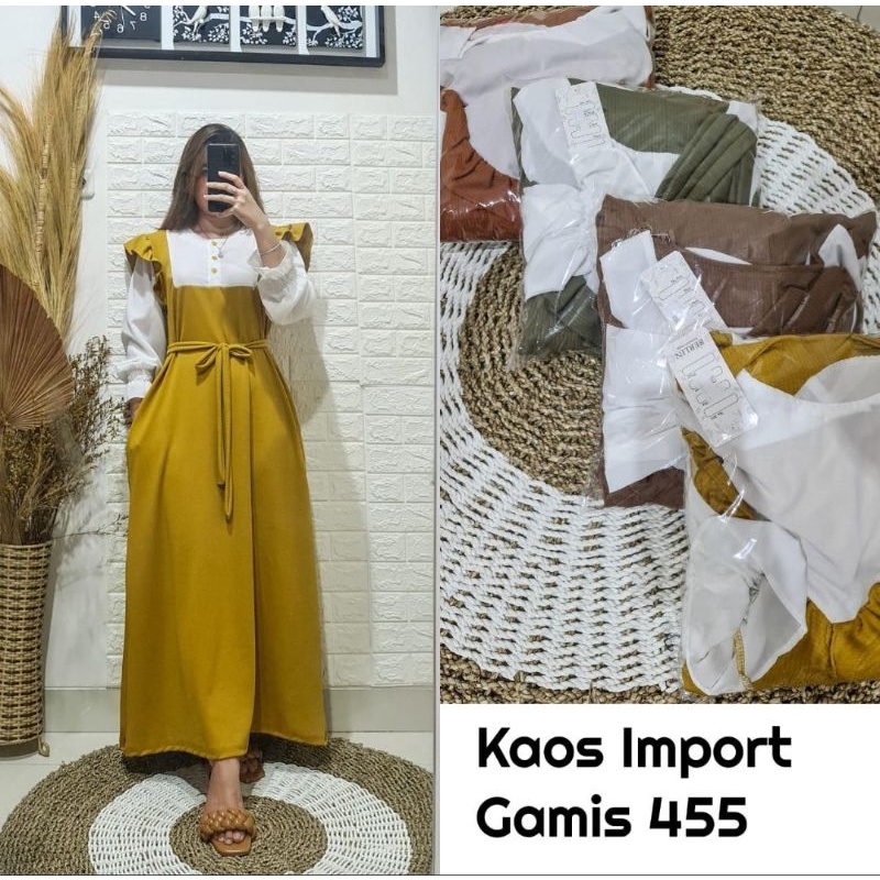 promo fhasion wanita-gamis rempel andine serut tangan free bell pinggang slimfit premium slimfit