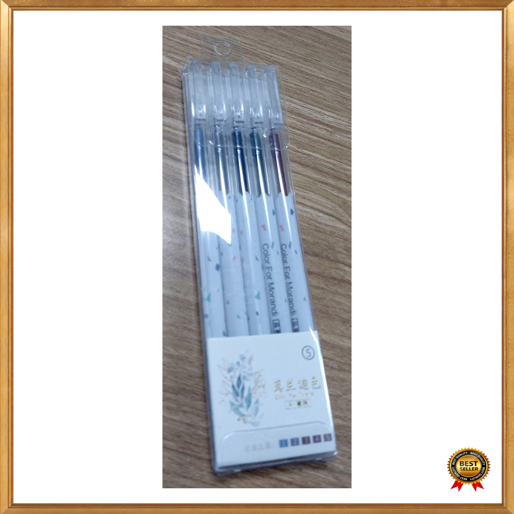 

Unik JIANWU Gel Pen Pena Pulpen Bolpoin 0.5mm 5 PCS - Z-1902 - Multi-Color Limited