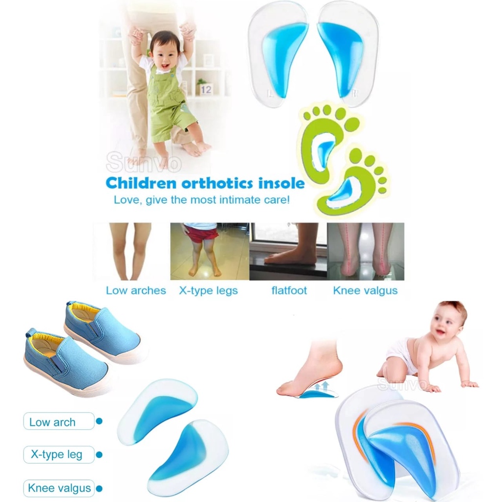 ALAS SEPATU ANAK FLAT FOOT SUPPORT SOL SEPATU KAKI DATAR UNTUK ANAK ALAS SEPATU UNTUK KAKI BEBEK INSOLE SEPATU ANAK