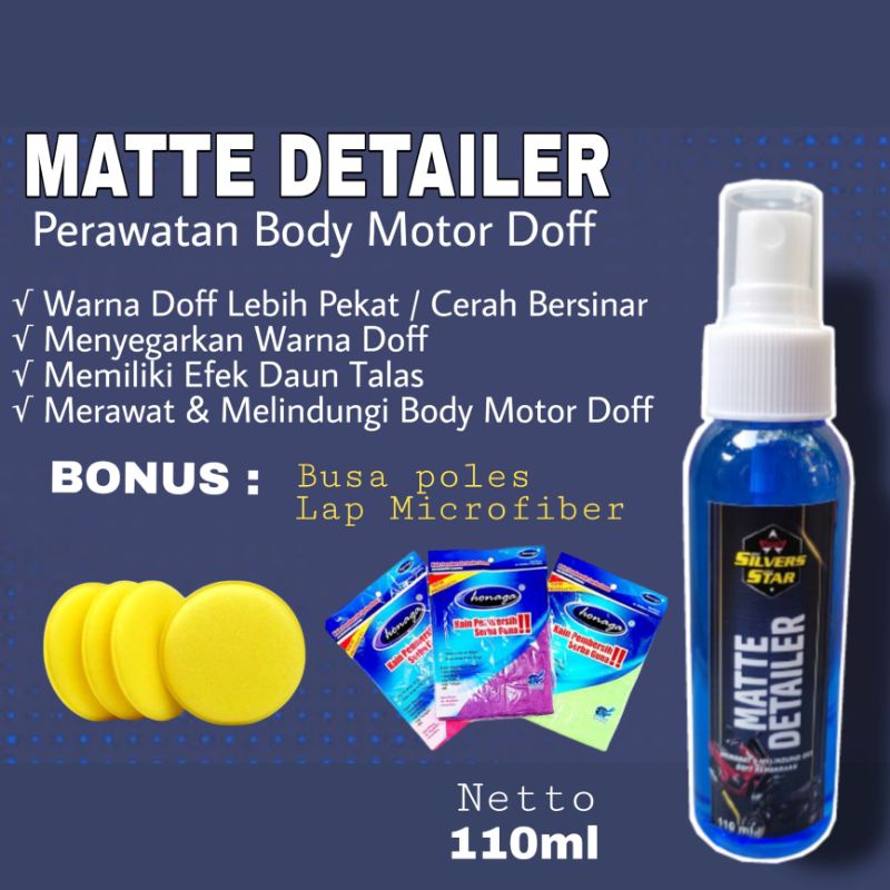Jual Matte detailer/Pengkilap body warna doff/Perawatan cat doff