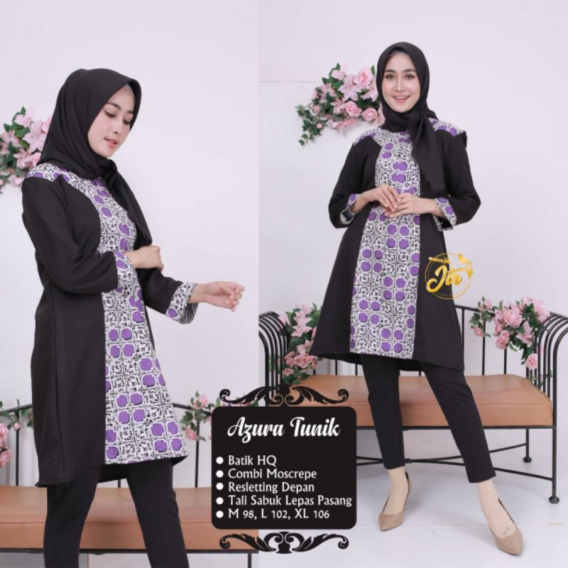 Tunik Batik Kombinasi Modern/Tunik Batik Azura