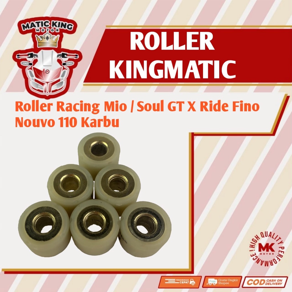 Roller racing Mio sporty smile soul J GT X Ride Fino Nouvo 110 115 Karbu KingMatic 6gram 7gram 8gram 9gram 10gram 11gram