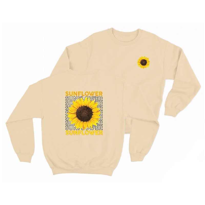 Sweater crewneck pria wanita (Sunflower)