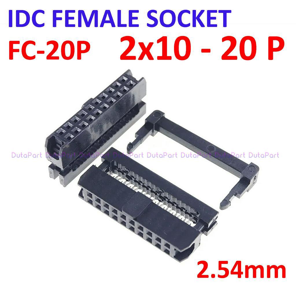 FC-20P Socket IDC Female 20P 20 Pin 2x10 Soket FC3-20P Header ISP SET