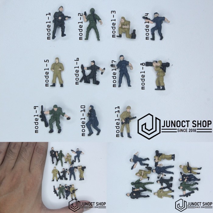 Figure Tentara Militer 1:75 1:72 Miniature Hotwheels Army Maket