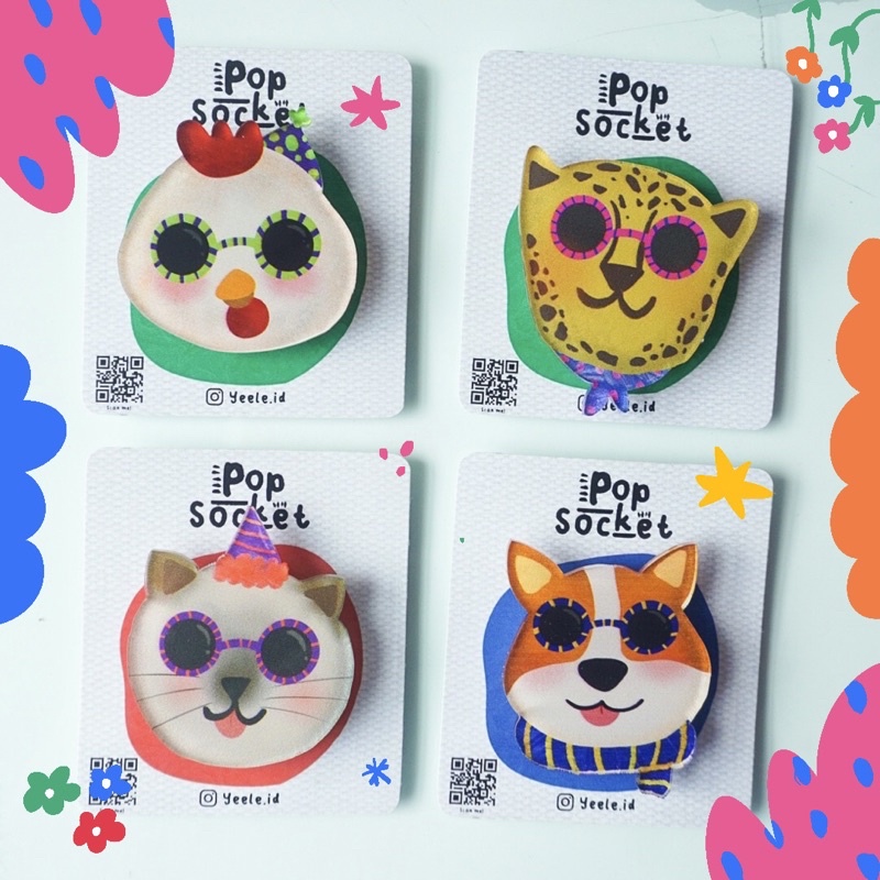 Cute Pets Club Popsocket by Yeele