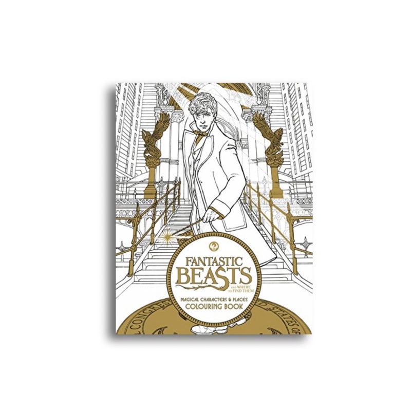 Fantastic beasts colouring book coloring book buku mewarnai dewasa