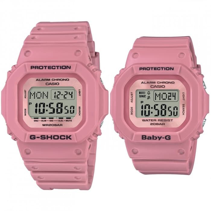 G-Shock LOV-18B-4DR Dan Baby-G LOV-18B-4DR - Jam Tangan Couple - Pink