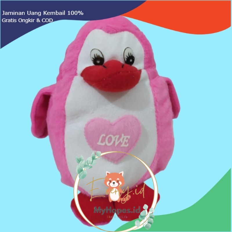 SNI BONEKA PINGUIN MINI 30 cm untuk kado ulang tahun anak pacar teman laki perempuan pria wanita cowok cewek   gemes import ori premium original JUMBO BESAR MINI KECIL  everly.id everlyid gemoy lucu