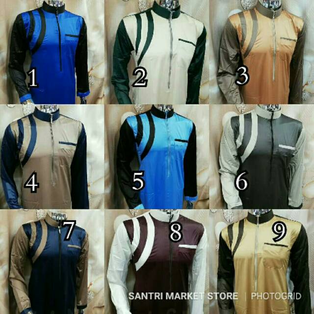 Gamis alharamain / jubah alharamain kombinasi samhada