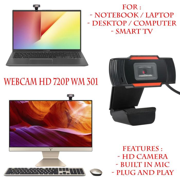 Webcam HD 720P 1080P Portable Camera Laptop Komputer Smart TV With Mic