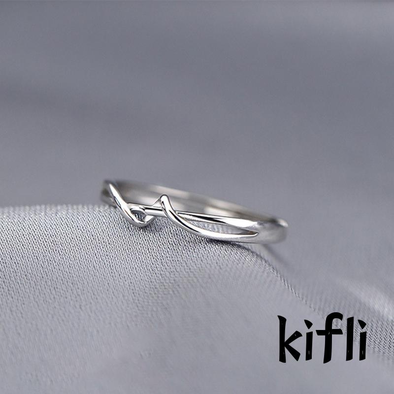 Cincin Jari Telunjuk Geometris,Model Terbuka,Untuk Wanita