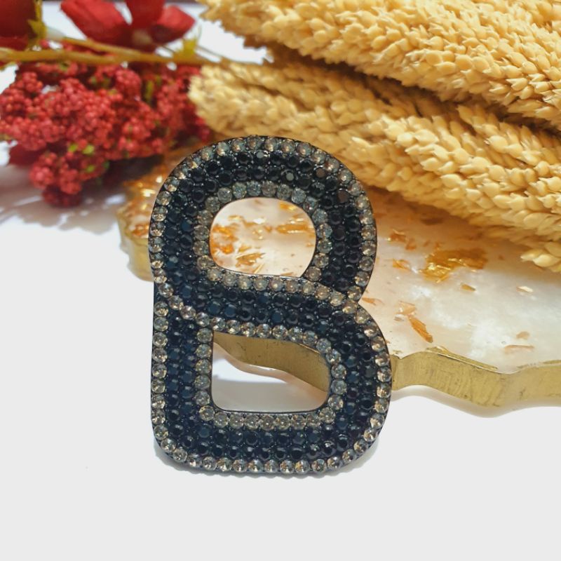 Brooch Buttonscarves KW / Bross Buttonscarves KW / Bross Button KW-021 Black