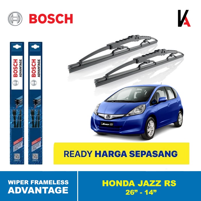 WIPER BLADE MOBIL JAZZ GE8 GK5BOSCH ADVANTAGE 26&quot; - 14&quot; ORIGINAL