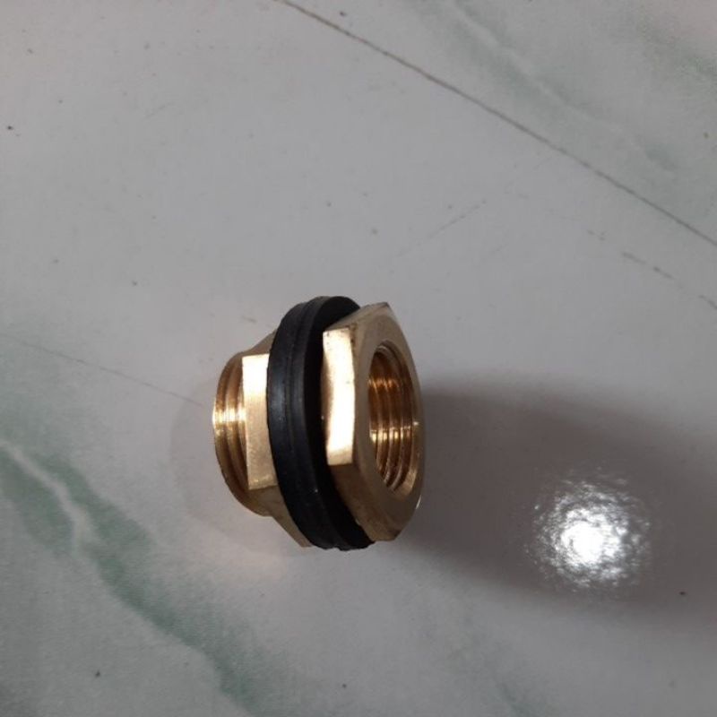 Mur Drat Toren 3/4 x 1/2" inch / Vlok Ring / Nepel Tandon / Verlop Ring Kuningan untuk pralon 1/2