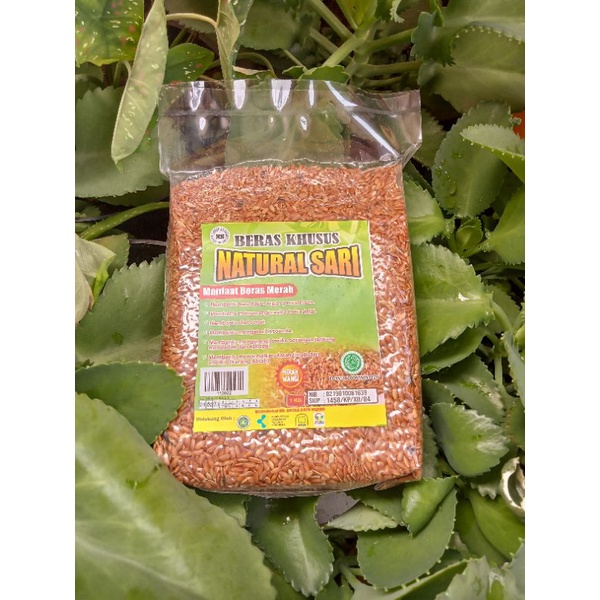 

BERAS MERAH ORGANIK 1 KG Natural Sari 100% Organik - Cocok untuk DIET/BATU GINJAL