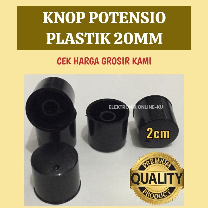 KNOP POTENSIO PLASTIK 20MM