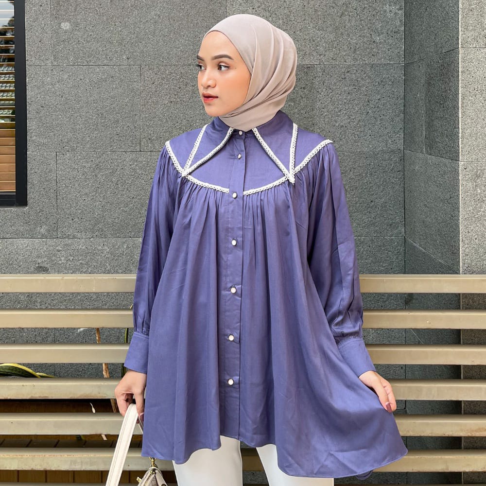 RX Fashion - Eclemic Top Hea Casual Style XXL Katun Poly / Blouse Atasan Wanita - NN