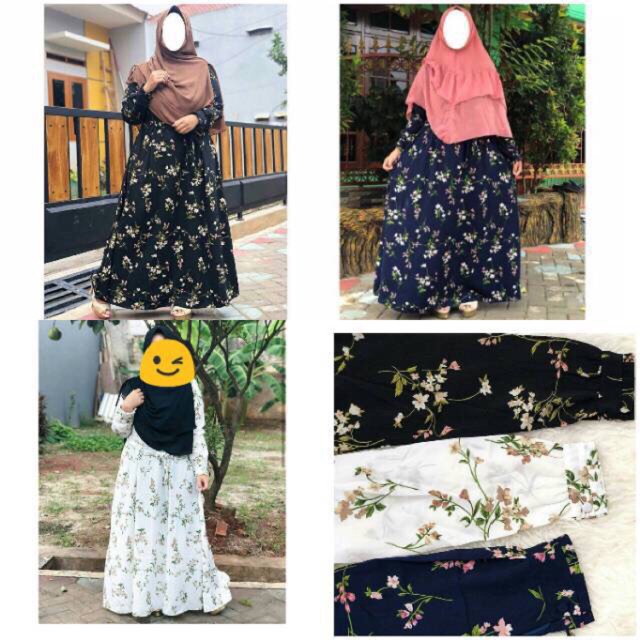 Gamis monalisa motif faatin / gamis premium wolfis motif faatin