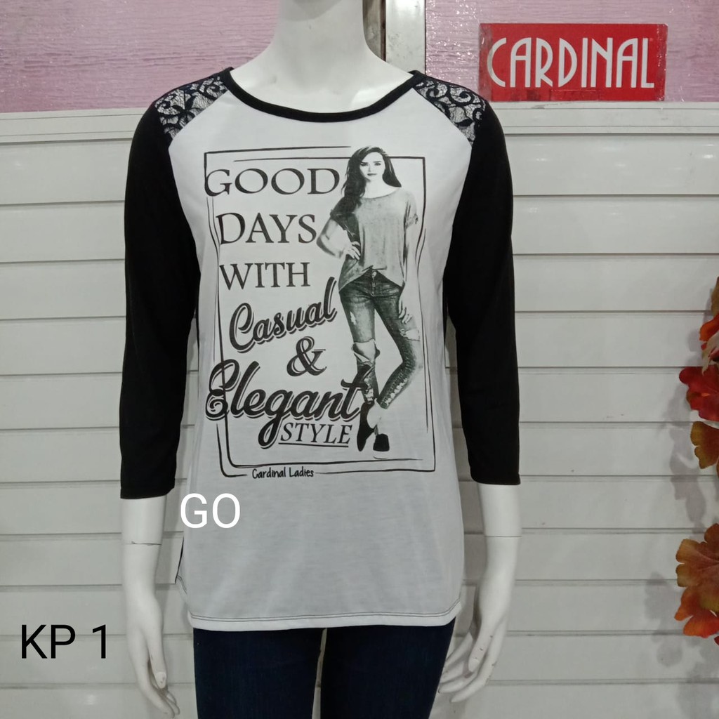 gof KP CARDINAL GIRL Kaos Cewek Baju Atasan Perempuan Pakaian Wanita Lengan Panjang