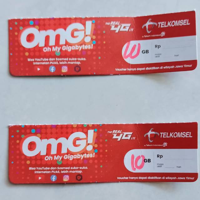 Voucher Telkomsel 10GB