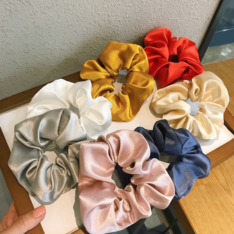 Topprice COD Ikat Rambut Scrunchie Karet Rambut Korea Polos Kunciran  Gelang Wanita AW13 / AW16