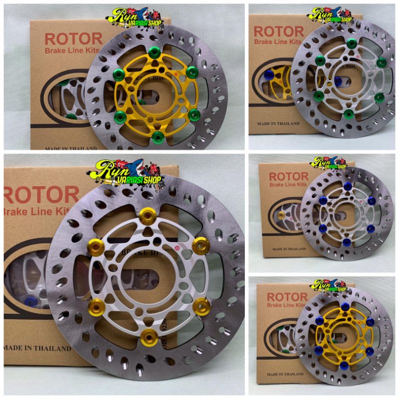 disc brake piringan cakram floating 3D ROTOR brmbo thailand  RT-120 220mm matic bebek honda yamaha