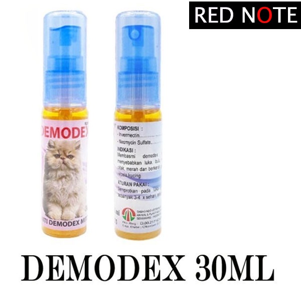 Demodex Cat 30ml - Obat Scabies Kucing Anti Kutu Cair